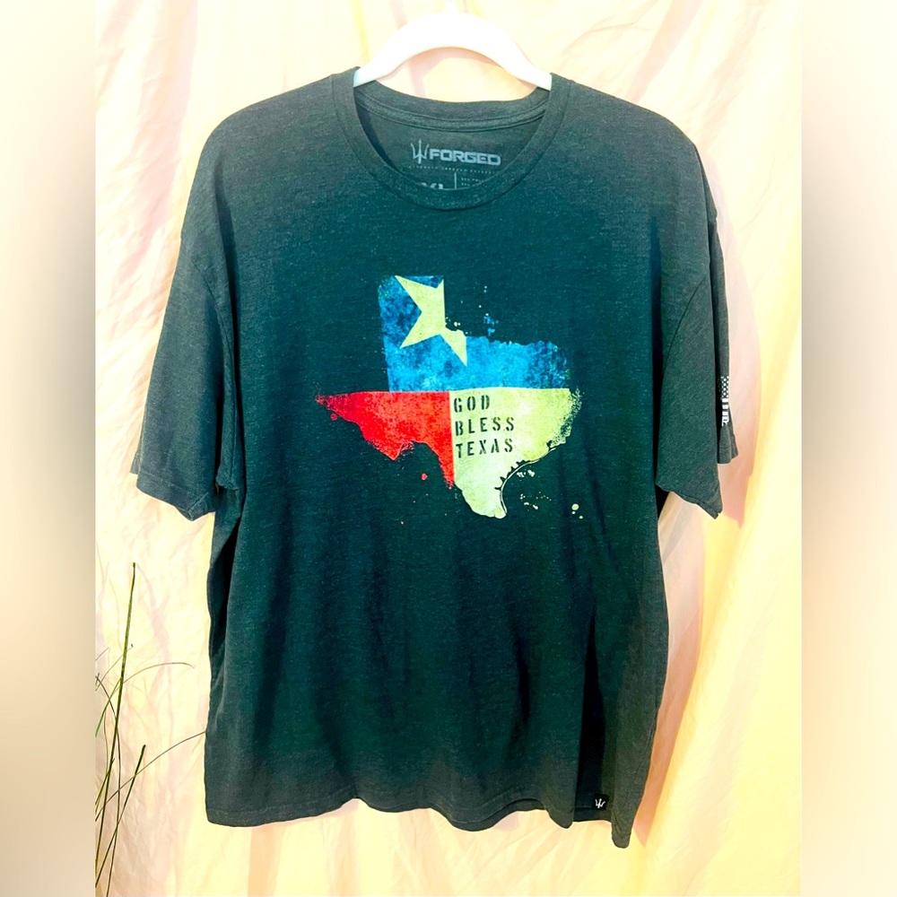 God Bless Texas Mens T-shirt 2XL